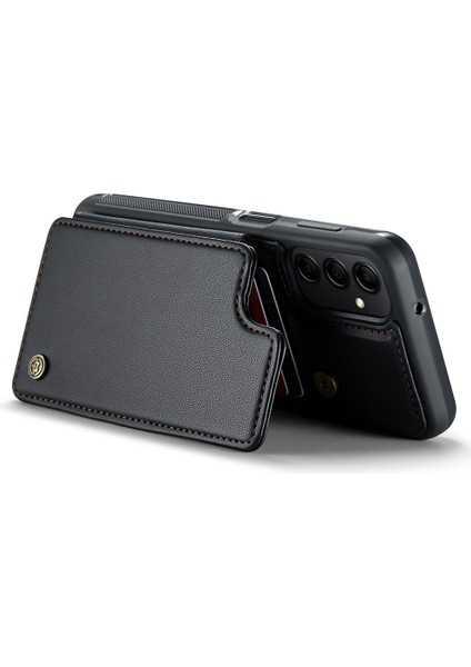 Samsung Galaxy A14 4g / A14 5g Rfıd Engelleme Kart Tutucu Kickstand Case Deri Kaplamalı Tpu Kapağı (Yurt Dışından) fiyatları