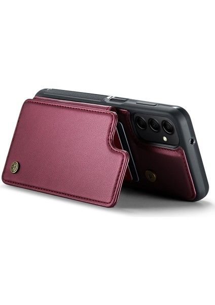Samsung Galaxy A14 4g / A14 5g Rfıd Engelleme Kart Tutucu Kickstand Case Deri Kaplamalı Tpu Kapağı (Yurt Dışından) fiyatları