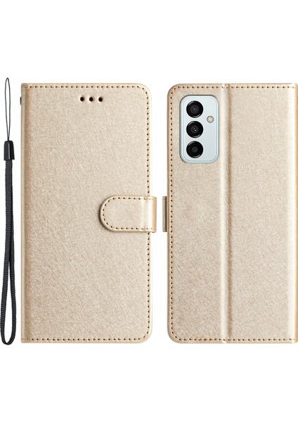 Samsung Galaxy A14 Telefon Kılıfı, Stand Ipek Doku Pu Deri Cüzdan Kabuğu (Yurt Dışından)