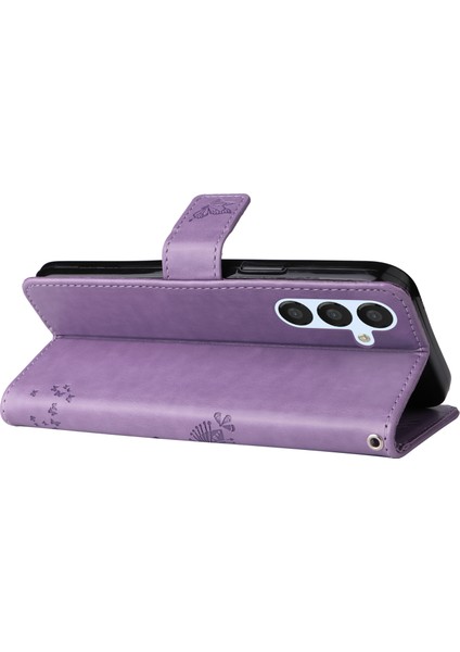 Samsung Galaxy A25 5g Telefon Kapağı Flip Stand Stand Baskılı Kedi Ağacı Telefon Kılıfı Cüzdan (Yurt Dışından)