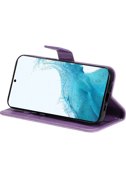 Samsung Galaxy A25 5g Telefon Kapağı Flip Stand Stand Baskılı Kedi Ağacı Telefon Kılıfı Cüzdan (Yurt Dışından)