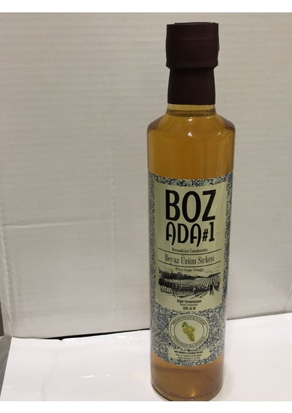 Bozcaada Beyaz Üzüm Sirkesi 500 ml Cam Şise