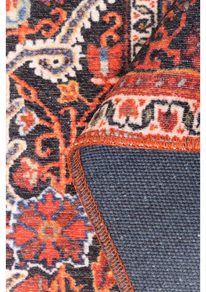 Folk Vintage Desenli Dokuma Taban Dekoratif Renkli Halı (Ba 07)