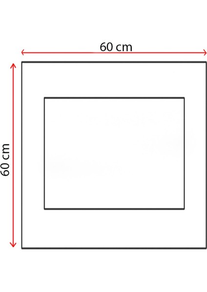 %100 Pamuk 60X60 Banyo Paspası