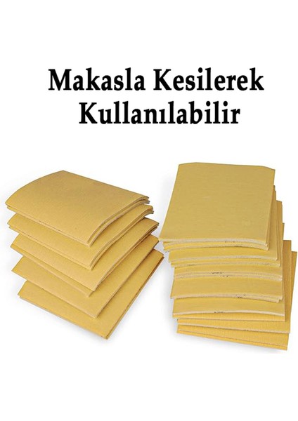 Ahşap Sünger Zımpara Kağıdı Mutfak Banyo Bulaşık Süngeri Bant Kağıt Süngerli Zımpara 5 Metre 150 Kum