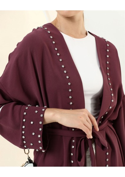 Taş Detaylı Kimono - 70039.020 - Mürdüm fiyatları