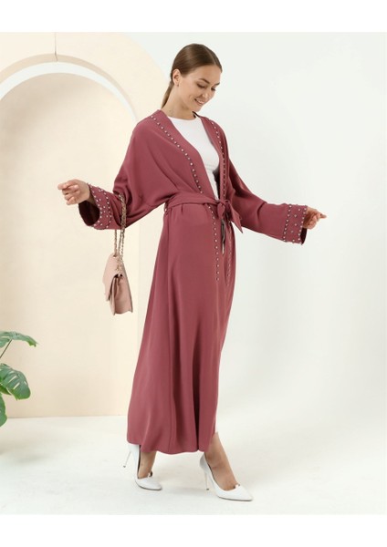 Taş Detaylı Kimono - 70039.101 - Gül Kurusu indirimleri