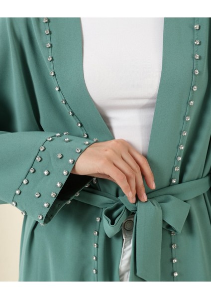 Taş Detaylı Kimono - 70039.100 - Çağla Yeşili fiyatları
