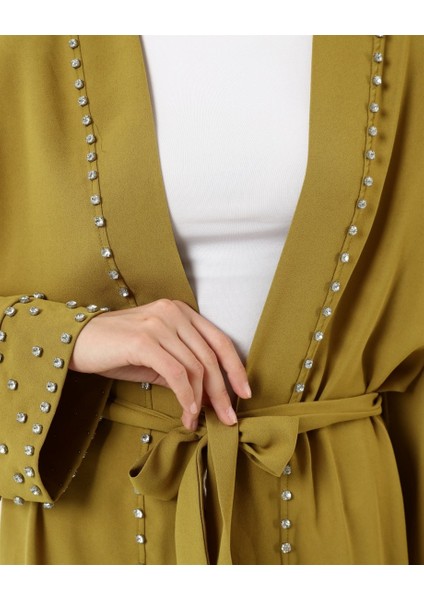 Taş Detaylı Kimono - 70039.108 - Yağ Yeşili fiyatları