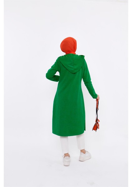 Eflin Yakadan Bağlamalı Sweatshirt - Benetton Yeşil fırsatları