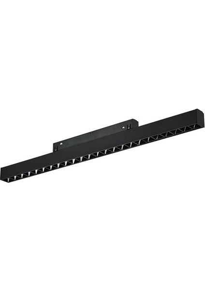 Siyah Kompakt Lensli Magnet Armatür 3200K Gün Işığı