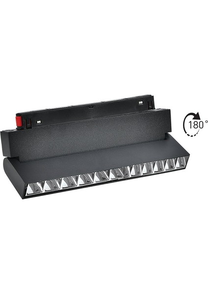Beyaz Kompakt Lensli Magnet Armatür 6500K Beyaz