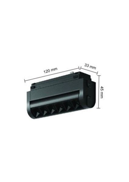 6W Kompakt Lensli Hareketli Pro Magnet Armatür 4000K Doğal Beyaz