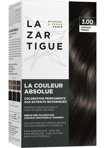 J.f Lazartigue Absolue Colour Saç Boyası 3.00 Dark Brown