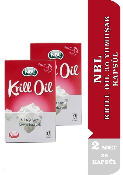 Krill Oil 30 Yumuşak Kapsül 2 Adet