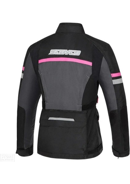 Motosiklet Montu 4 Mevsim Uzun Oxford 600-D Dayanıklı Kumaş Women Motor Mont Black fiyatları