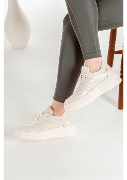 Deri Sneaker Yüksek Taban Rahat Günlük Kadın Spor Ayakkabı Siyah fiyatları