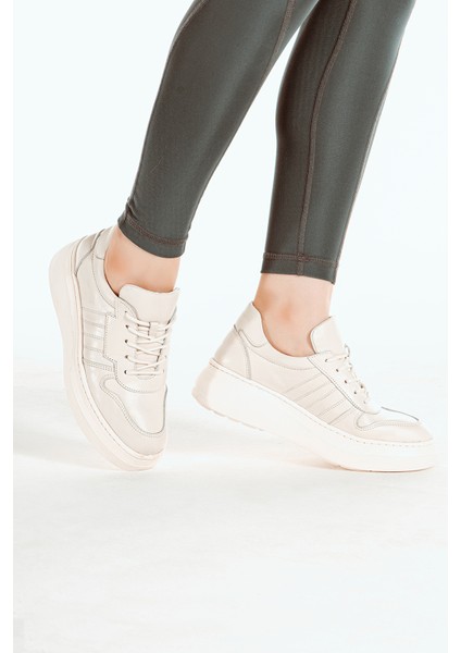 Deri Sneaker Yüksek Taban Rahat Günlük Kadın Spor Ayakkabı Siyah modelleri