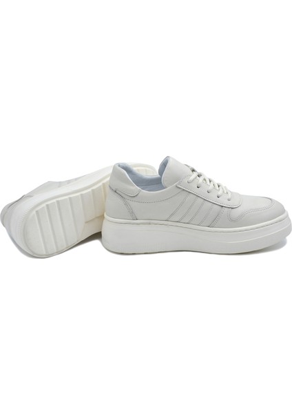 Deri Sneaker Yüksek Taban Rahat Günlük Kadın Spor Ayakkabı Siyah indirimleri