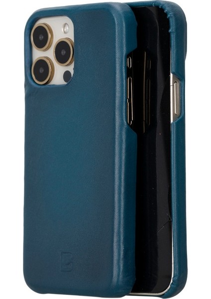 Apple iPhone 15 Pro Max Uyumlu Deri Arka Kapak F360 BRN4EF