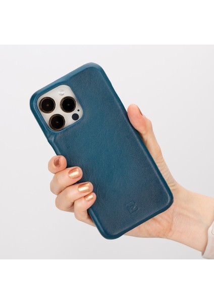 Apple iPhone 15 Pro Max Uyumlu Deri Arka Kapak F360 BRN4EF