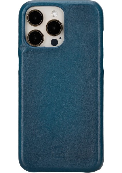 Apple iPhone 15 Pro Max Uyumlu Deri Arka Kapak F360 BRN4EF