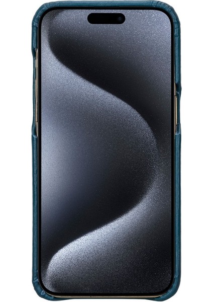 Apple iPhone 15 Pro Max Uyumlu Deri Arka Kapak F360 BRN4EF