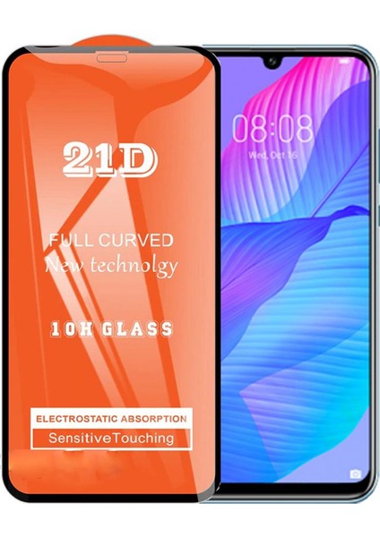Huawei P Smart S Ekran Koruyucu 21D Tam Kaplayan Kavisli