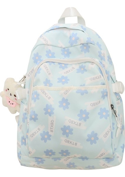 Sevimli Baskılı Sırt Çantası Ortaokul Lise Öğrenci Okul Çantası Büyük Kapasiteli Eğlence Sırt Çantası (Yurt Dışından)