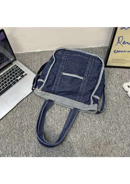 Yıkanmış Kovboy Tuval Çanta Kadın Crossbody Çanta Kadın Rahat Sanat Omuz Çanta (Yurt Dışından) indirimleri