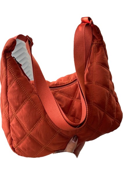 Crossbody Çanta Kadın Omuz Çantası Büyük Kapasiteli Rahat Pamuklu Çanta Kadın Hamur Çantası (Yurt Dışından)