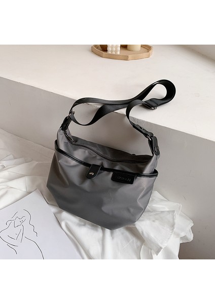 Crossbody Çanta Naylon Oxford Kumaş Basit Hafif Tek Omuzlu Bayan Çanta Bayan Küçük Çanta Eğlence Seyahat Sırt Çantası (Yurt Dışından)