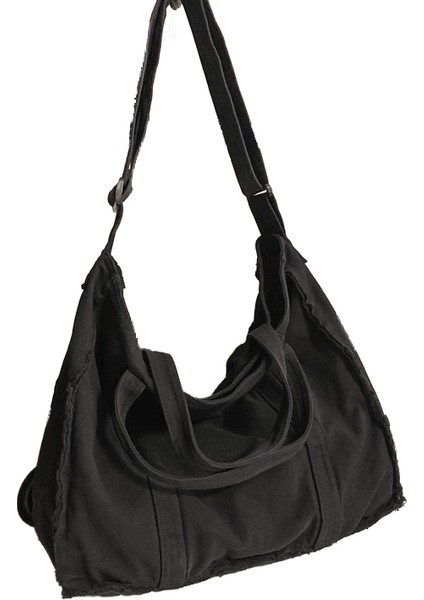 Omuz Çantası Erkek ve Kadın Kişilik Çapak Kanvas Çanta Taşınabilir Messenger Çanta Öğrenci Postacı Çantası (Yurt Dışından)