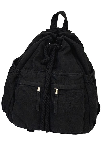 Kanvas Çanta Kişilik Ipli Kordon Sırt Çantası (Yurt Dışından)