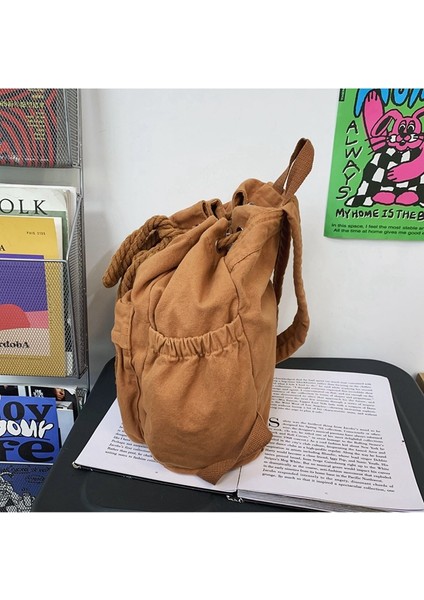 Kanvas Çanta Kişilik Ipli Kordon Sırt Çantası (Yurt Dışından) modelleri