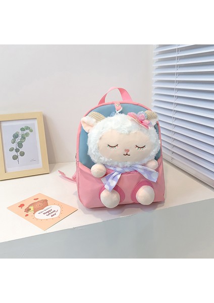 Moda Çocuk Sırt Çantası Sevimli Karikatür Kuzu Bebek Anaokulu Okul Çantası Kız Sırt Çantası (Yurt Dışından) indirimleri
