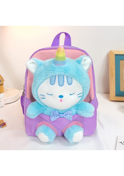 Peluş Çocuk Sırt Çantası Karikatür Küçük Hayvan Anaokulu Okul Çantası Çıkarılabilir Kullanışlı Sırt Çantası (Yurt Dışından) indirimleri