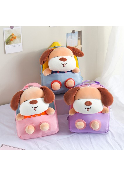 Sevimli Sevimli Köpek Bölünmüş Karikatür Sırt Çantası Anaokulu Erkek ve Kadın Bebek Su Geçirmez Sırt Çantası (Yurt Dışından) fiyatları