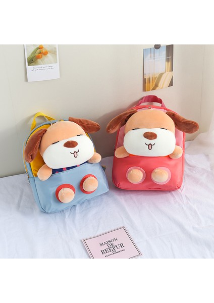 Sevimli Sevimli Köpek Bölünmüş Karikatür Sırt Çantası Anaokulu Erkek ve Kadın Bebek Su Geçirmez Sırt Çantası (Yurt Dışından) fırsatları