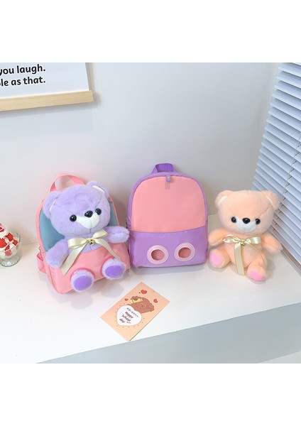 Çocuk Sırt Çantası, Sevimli Ayı Bebek Sırt Çantası, Çıkarılabilir Ultra Hafif ve Kullanışlı Anaokulu Okul Çantası, Çocuk Sırt Çantası (Yurt Dışından) modelleri