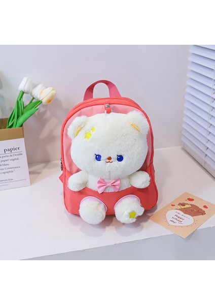 Çocuk Anaokulu Okul Çantaları, Erkek ve Kız Sırt Çantaları, Sevimli Karikatür Ayı Peluş Bebek Sırt Çantaları (Yurt Dışından)