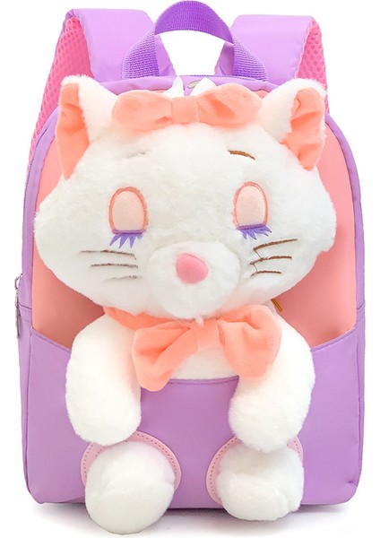Karikatür Mary Kedi Bebek Çocuk Sırt Çantası Moda Sevimli Anaokulu Okul Çantası (Yurt Dışından)