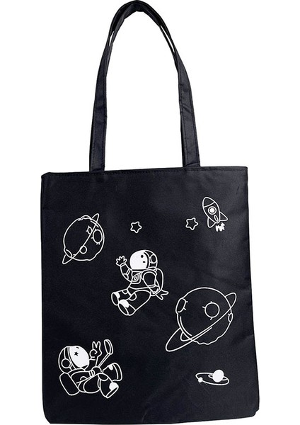 Kolej Tarzı Tek Omuz Kanvas Çanta Kadın Büyük Kapasiteli Çanta Kız Öğrenci Sınıf Çantası (Yurt Dışından)