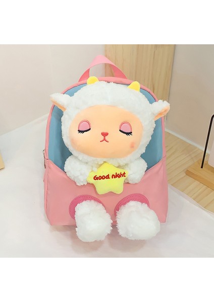 Sevimli Kuzu Bebek Sırt Çantası Hafif Su Geçirmez Çocuk Okul Çantası Karikatür Koyun Bebek Anaokulu Sırt Çantası (Yurt Dışından)