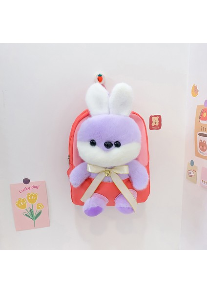 Anaokulu Okul Çantası Karikatür Tavşan Bebek Çantası Çocuk Omurga Koruyucu Hafif Sırt Çantası Çocuk Sırt Çantası (Yurt Dışından)