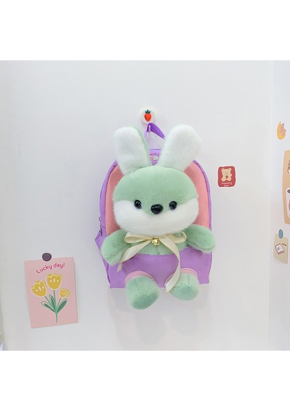 Anaokulu Okul Çantası Karikatür Tavşan Bebek Çantası Çocuk Omurga Koruyucu Hafif Sırt Çantası Çocuk Sırt Çantası (Yurt Dışından)