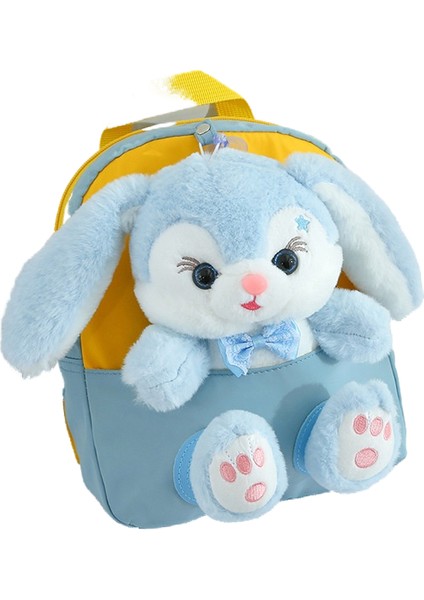 Karikatür Anaokulu Sırt Çantası Çocuk Okul Çantası Sevimli Peluş Tavşan Bebek Sırt Çantası (Yurt Dışından)