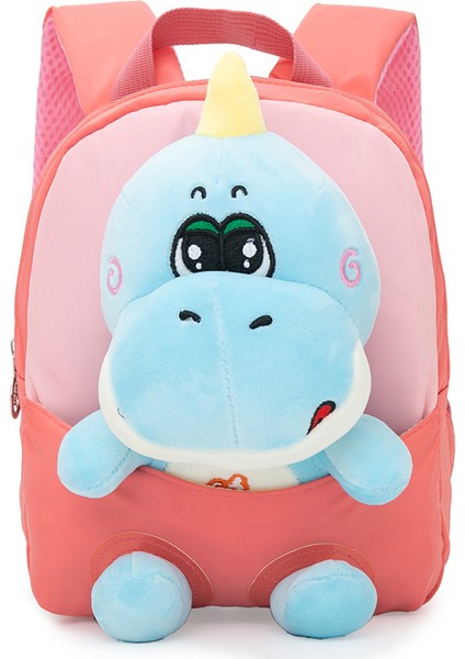 Karikatür Ayrılabilir Bebek Anaokulu Okul Çantası Karikatür Dinozor Peluş Çocuk Sırt Çantası Su Geçirmez Sırt Çantası (Yurt Dışından)