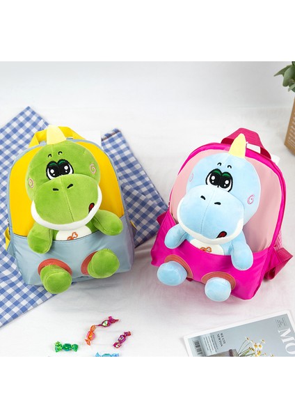 Karikatür Ayrılabilir Bebek Anaokulu Okul Çantası Karikatür Dinozor Peluş Çocuk Sırt Çantası Su Geçirmez Sırt Çantası (Yurt Dışından) fırsatları