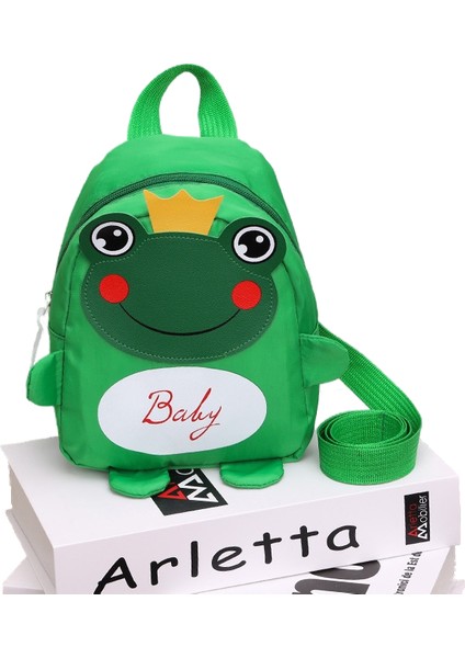Anaokulu Küçük Okul Çantası Karikatür Sevimli Çocuk Sırt Çantası Kurbağa Ultra Hafif Sırt Çantası (Yurt Dışından)